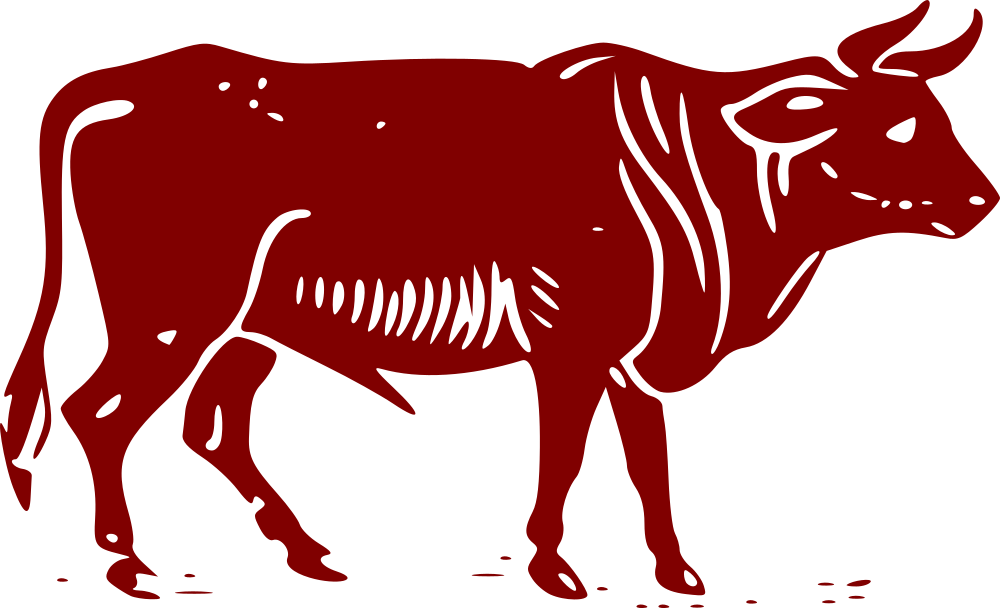 OnlineLabels Clip Art - Bull