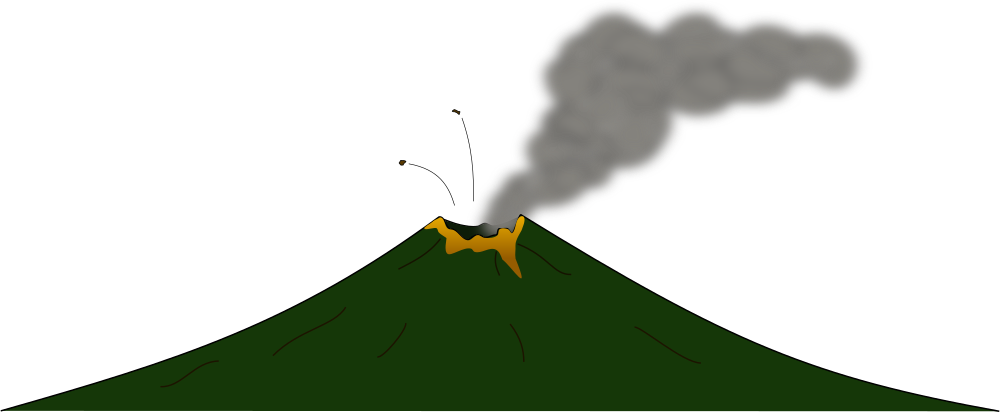OnlineLabels Clip Art - Volcano