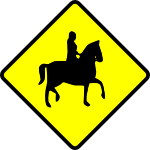 caution_horse rider