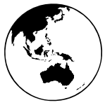 earth globe (oceania)