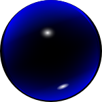 Glass Blue Ball