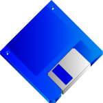 3.5 Floppy Disk Blue No label