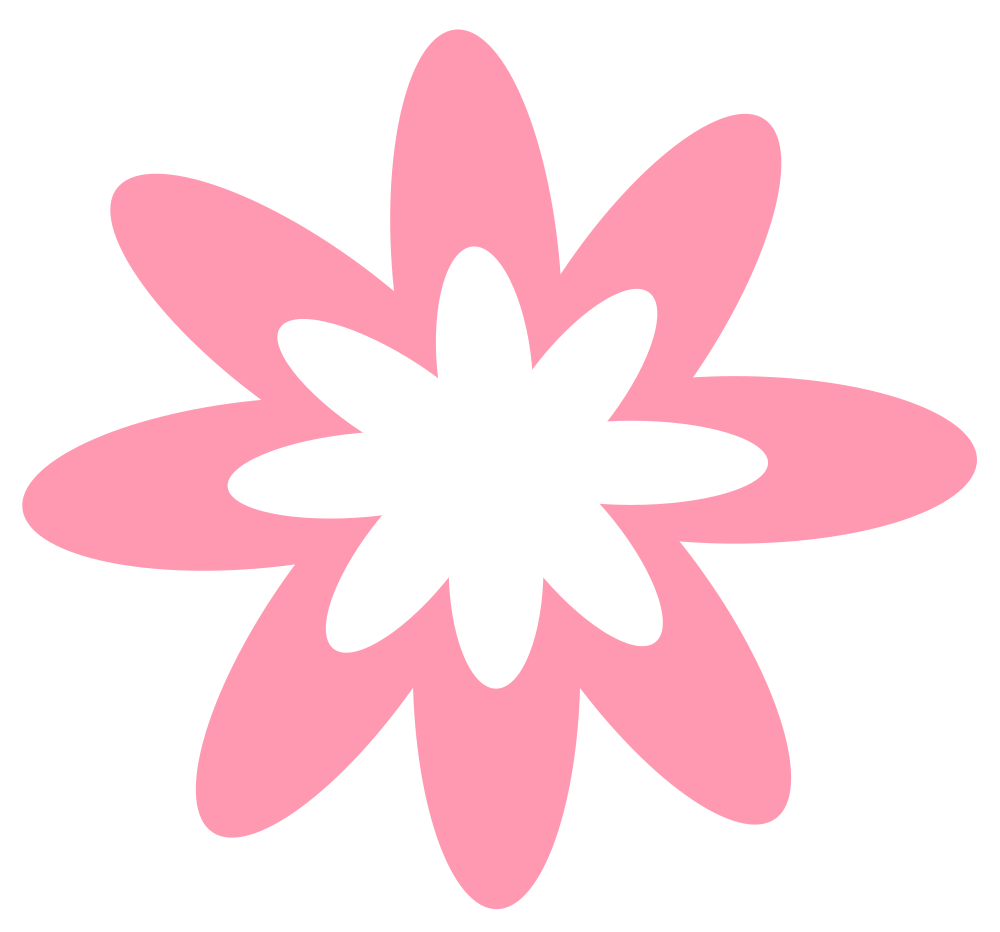 OnlineLabels Clip Art - Pink Burst Flower