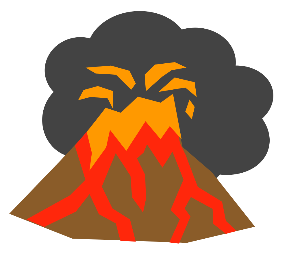 OnlineLabels Clip Art - Volcano