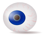 Eyeball blue realistic