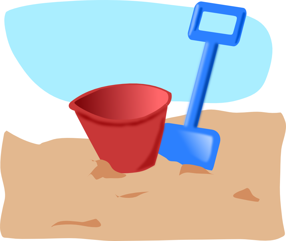 OnlineLabels Clip Art bucket and spade
