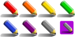 7 color pencils