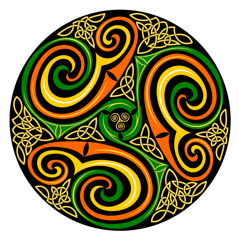 OnlineLabels Clip Art - Celtic Spiral