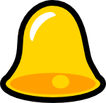 Yellow Bell Icon that looks cool with lots of title words to increase the titles space in an unreali