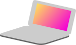 laptop simple icon