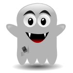 ghost with a cellephone
