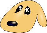 Cute sad dog