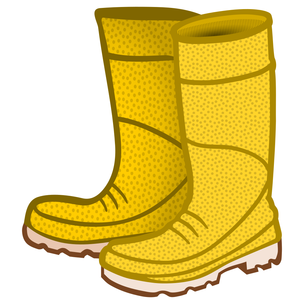 OnlineLabels Clip Art - rubber boots - coloured