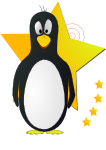 A star penguin