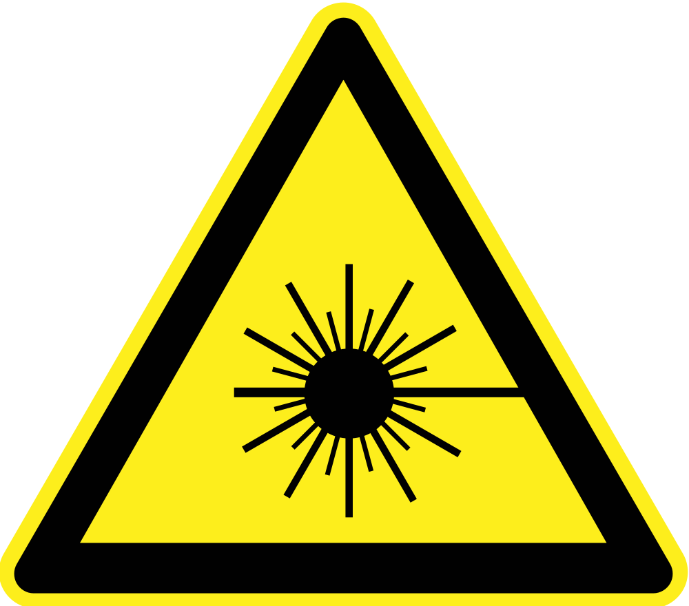 OnlineLabels Clip Art - Laser Beam Warning Sign