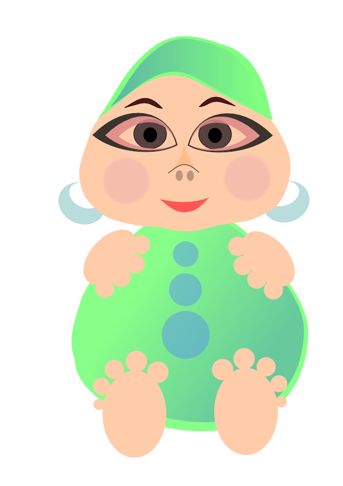 OnlineLabels Clip Art - Cartoon Bebe