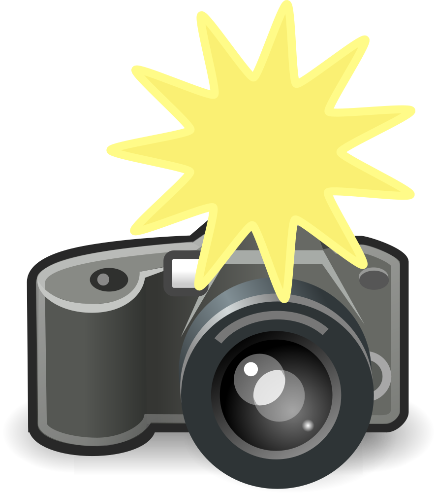 OnlineLabels Clip Art Camera Flash