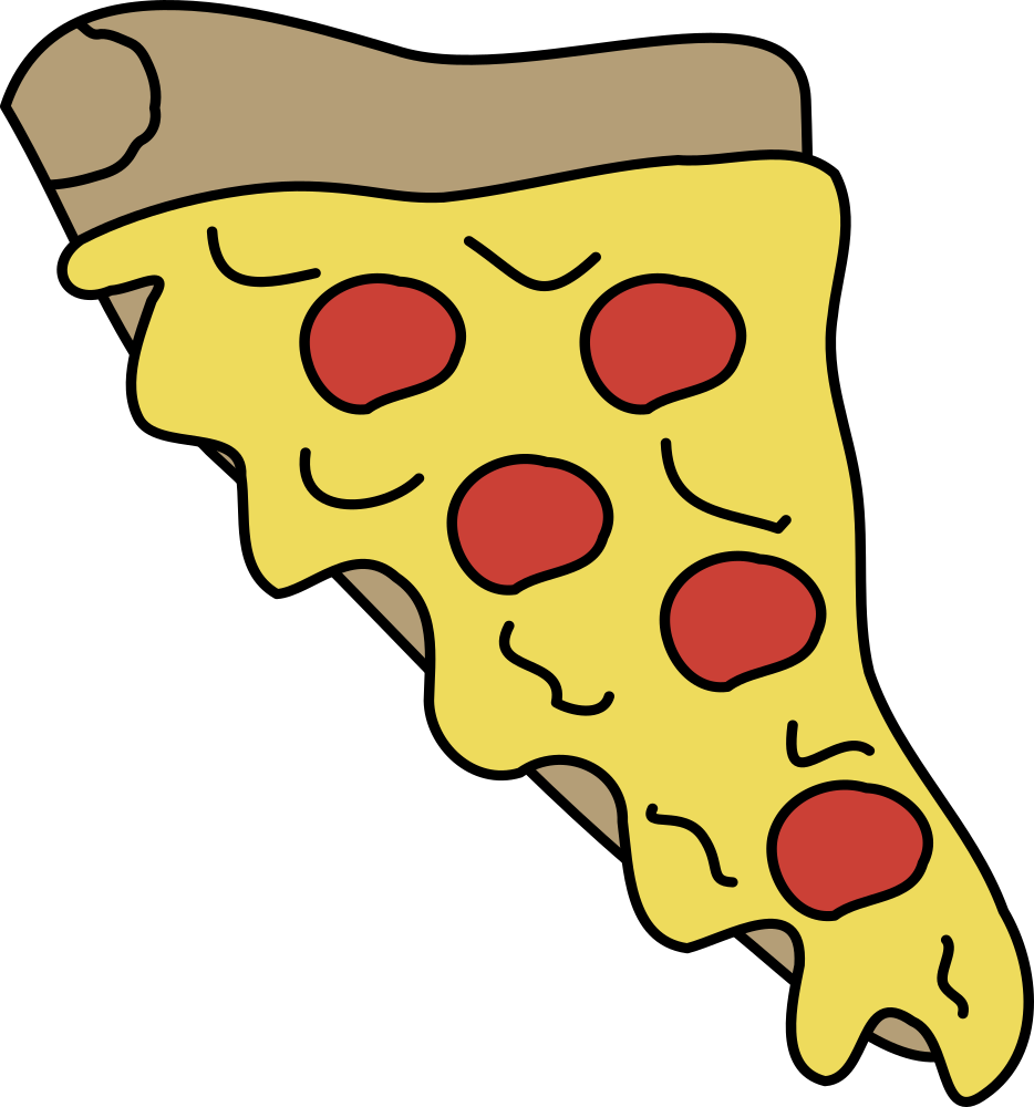 OnlineLabels Clip Art - Melty Pizza