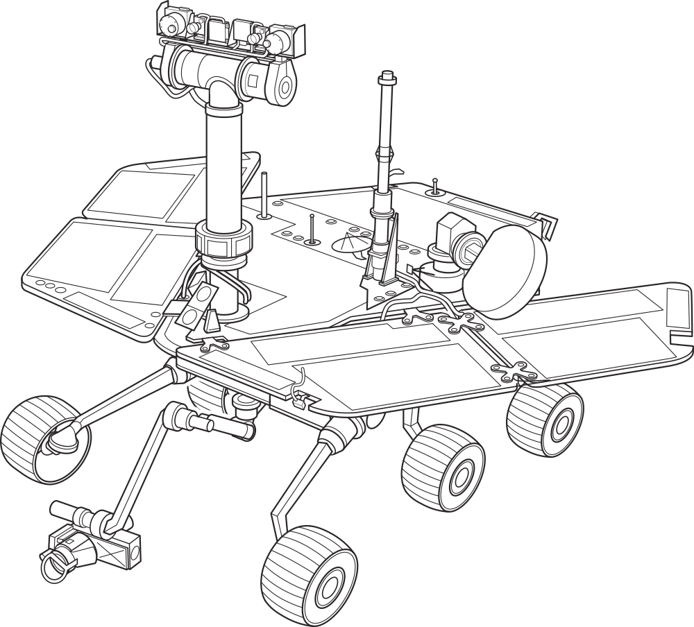 OnlineLabels Clip Art - Mars Exploration Rover