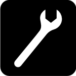 Services Icon Wrench Black