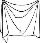 draped sheet