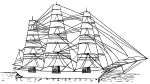 fully rigged ship