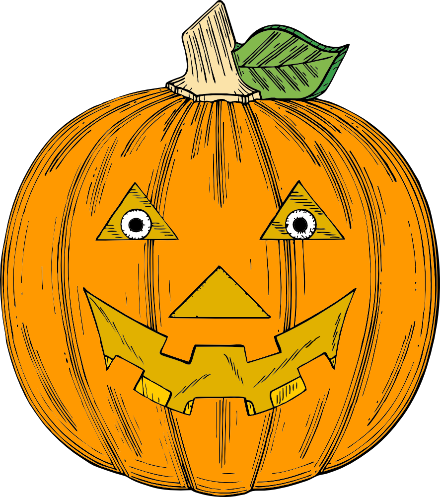 pumpkin face.