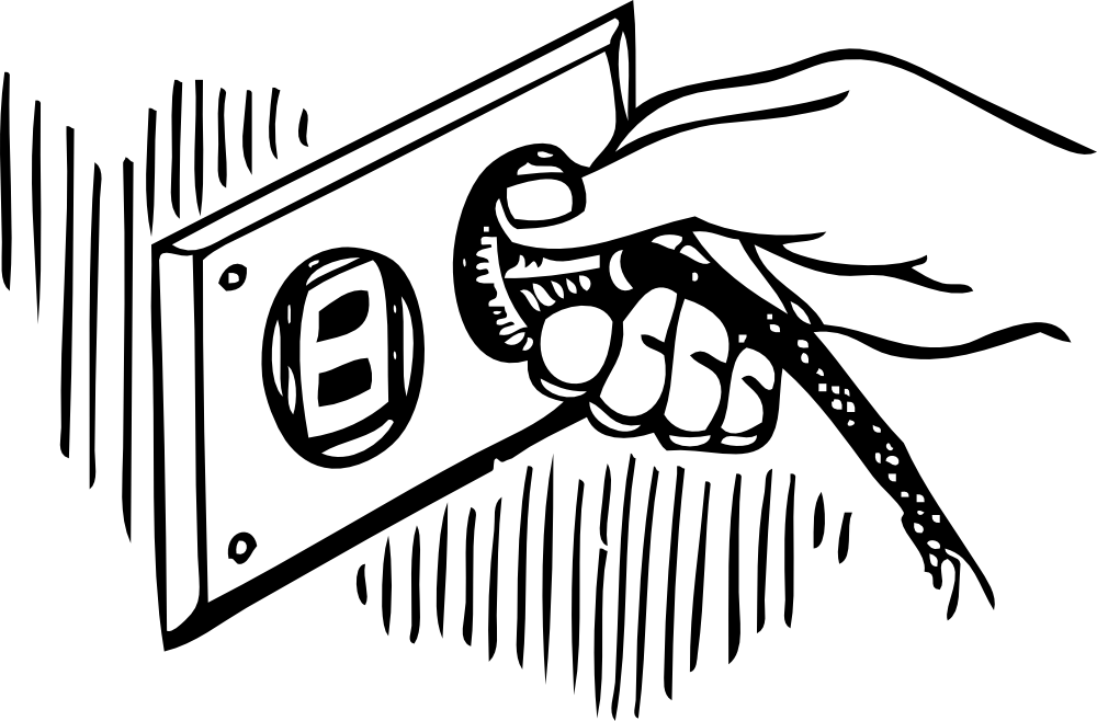 OnlineLabels Clip Art wall plug