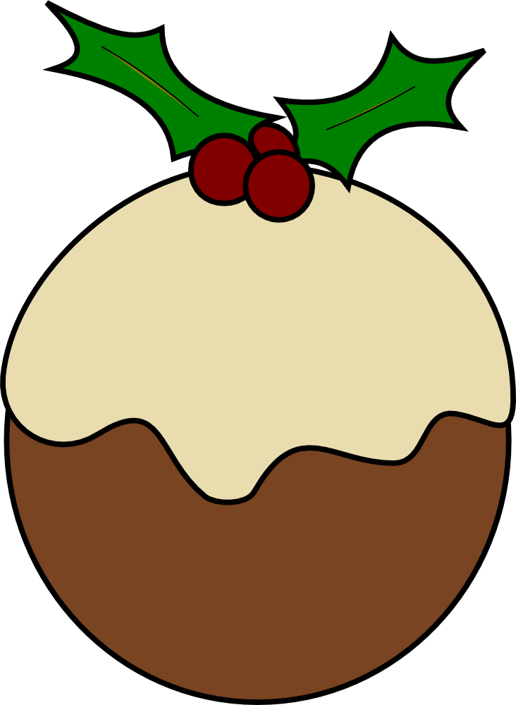 OnlineLabels Clip Art - Christmas pudding