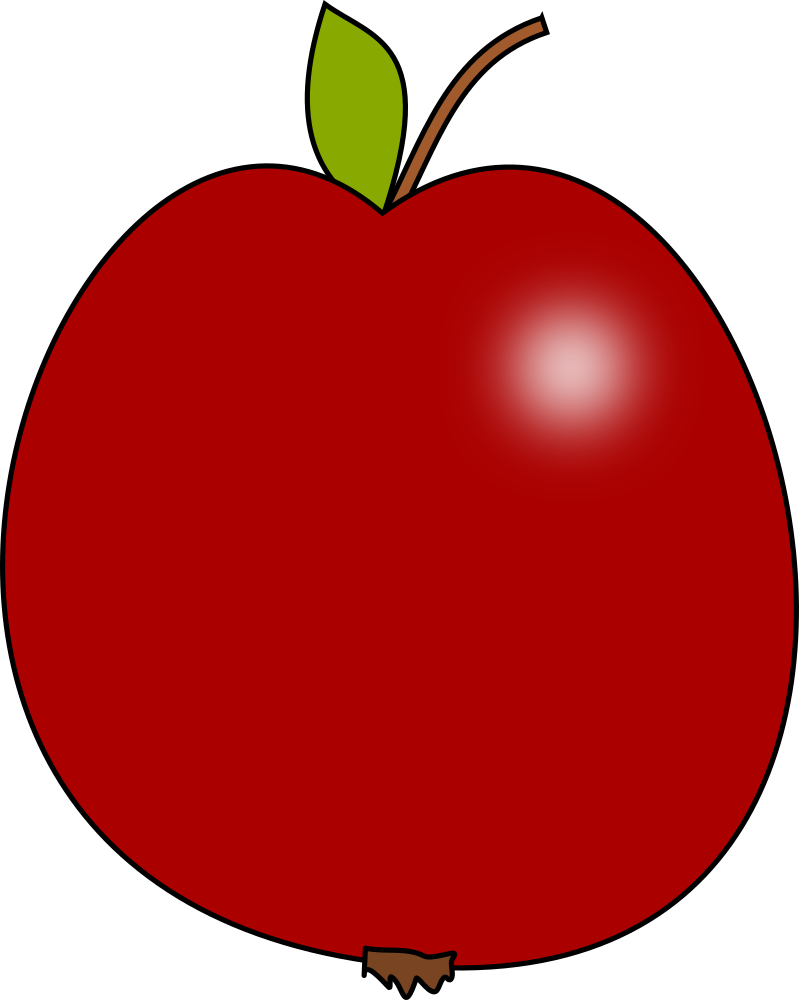 OnlineLabels Clip Art - Red apple