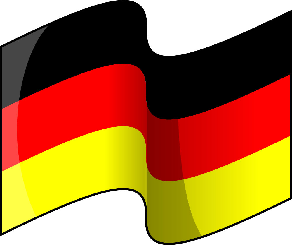 OnlineLabels Clip Art - Flag of Germany (waving)