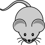 Simple cartoon mouse