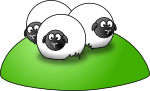 Simple cartoon sheep