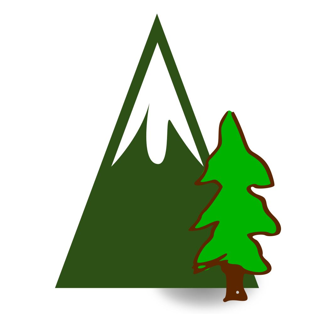 OnlineLabels Clip Art - Evergreen Mountain