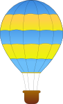 Horizontal Striped Hot Air Balloons 1