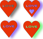 4 Love Hearts