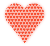 Heart in Heart (light red)