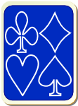 Card backs simple blue