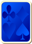 Card backs suits blue