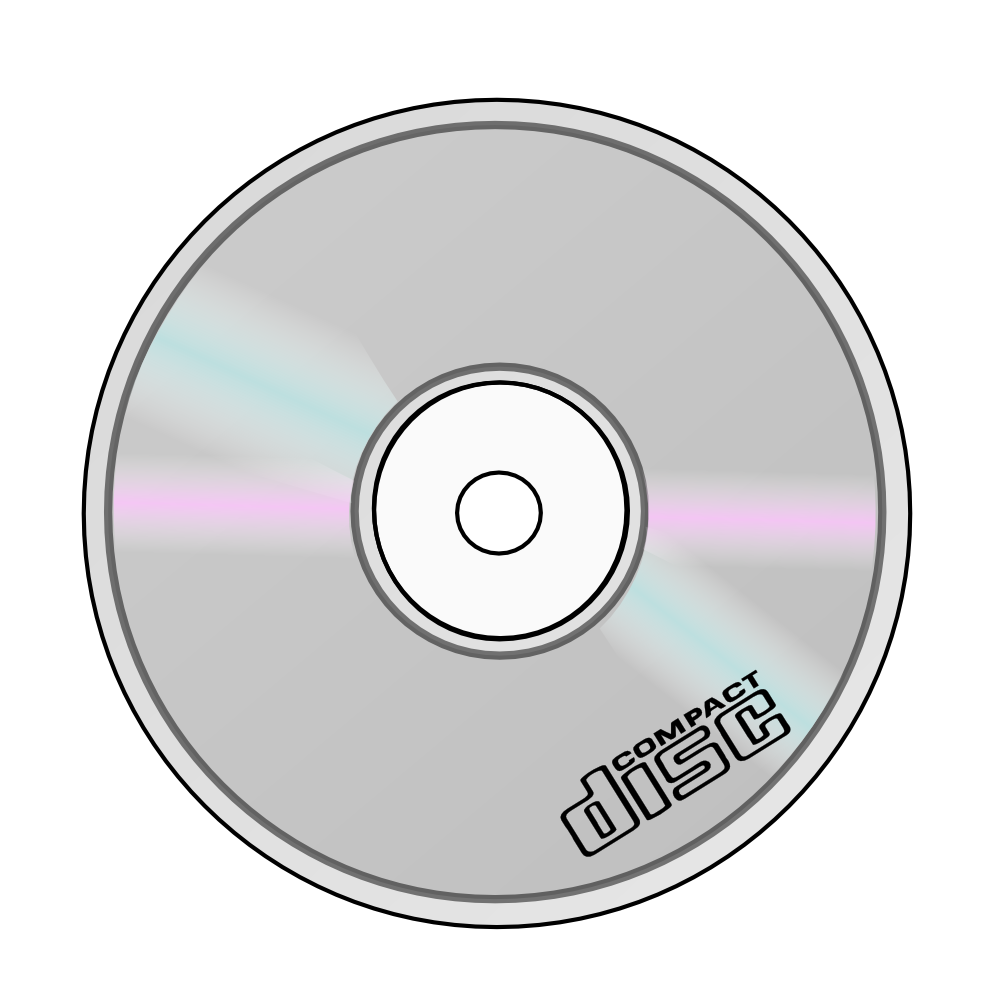 OnlineLabels Clip Art - Compact Disc