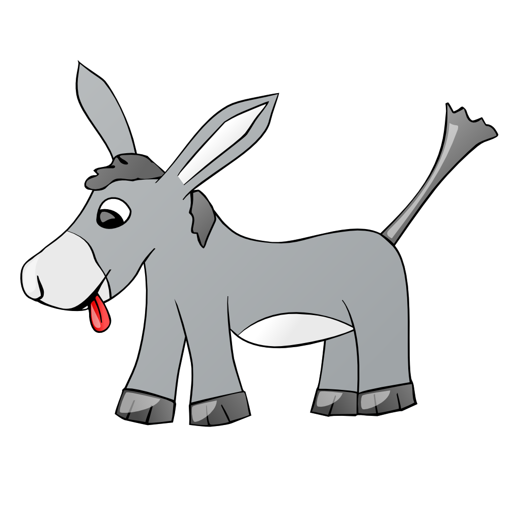 OnlineLabels Clip Art - Donkey