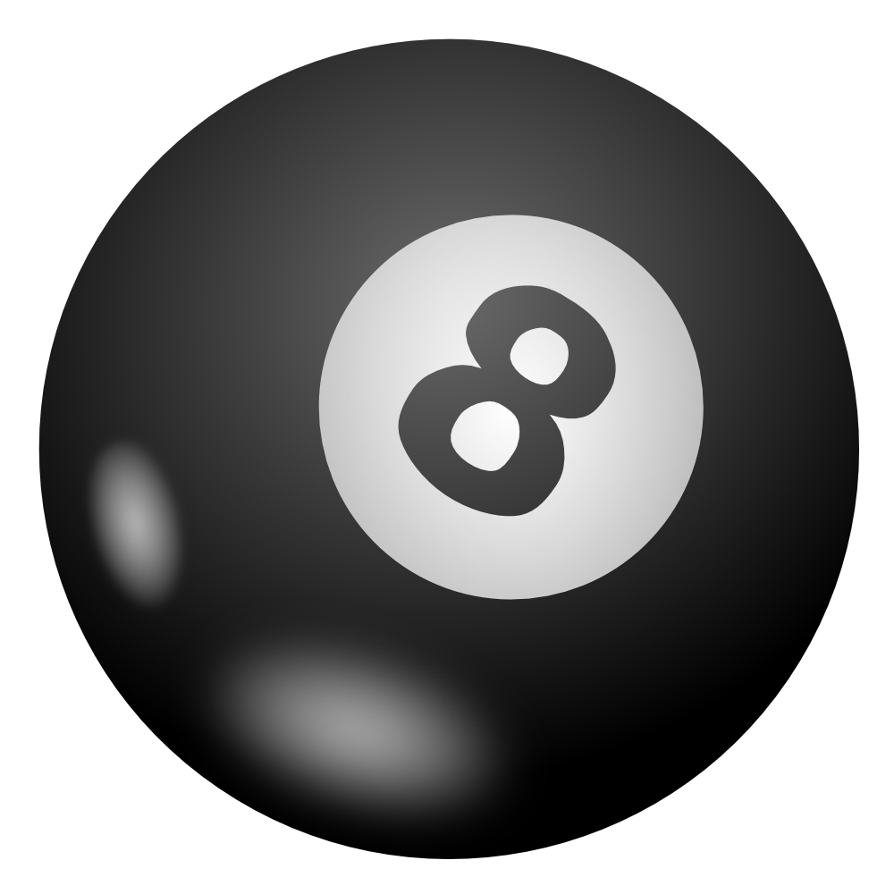 OnlineLabels Clip Art Eight ball