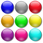 Game marbles - simple dots