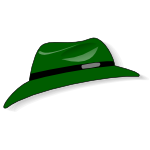 Green fedora