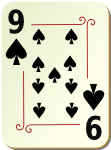 Ornamental deck 9 of spades