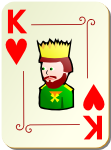 Ornamental deck King of hearts