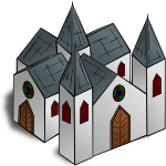 RPG map symbols Cathedral