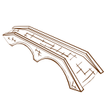 RPG map symbols Stone Bridge (alternate) 2