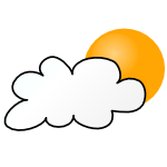 Weather Symbols Cloudy Day simple