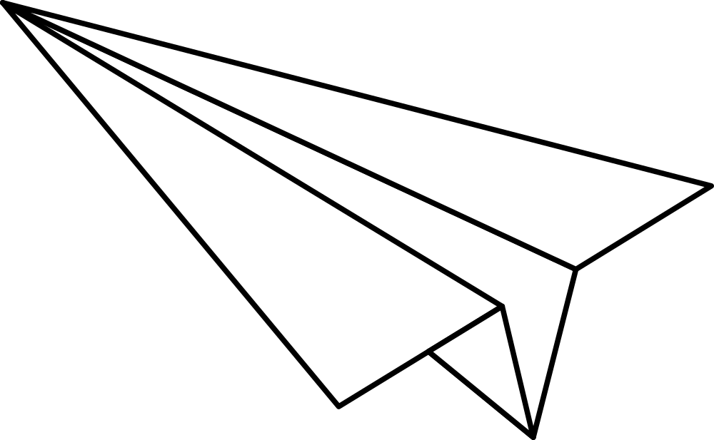 OnlineLabels Clip Art - Paper Airplane